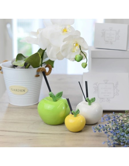 EGAN DIFFUSORE MELA 6 X 6 CM IN CERAMICA - GIARDINO DEI PROFUMI