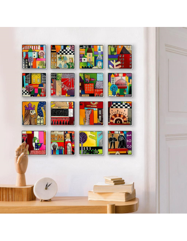 EGAN FORMELLA 11 X 11 CM IN CERAMICA - IL RE...