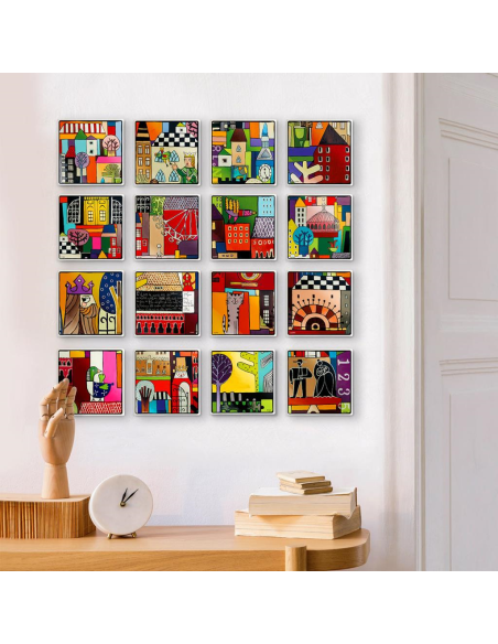 EGAN FORMELLA 11 X 11 CM IN CERAMICA - LA REGINA II-XVI