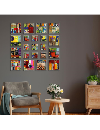 EGAN FORMELLA 21 X 21 CM IN CERAMICA - IL RE...