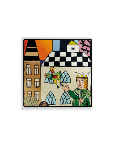 EGAN FORMELLA 21 X 21 CM IN CERAMICA - LA...