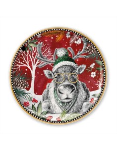 EGAN PIATTO PANETTONE NATALIZIO Ø 31 CM IN PORCELLANA