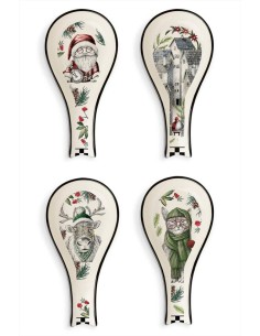 EGAN POGGIAMESTOLO NATALIZIO 21 X 10 CM IN PORCELLANA