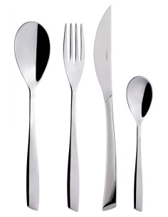 BUGATTI SERVIZIO POSATE 24 PEZZI IN ACCIAIO INOX - GAIA