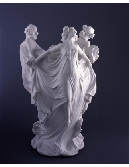 RICHARD GINORI VASO FIORIERA H.39 CM IN PORCELLANA - TRE GRAZIE