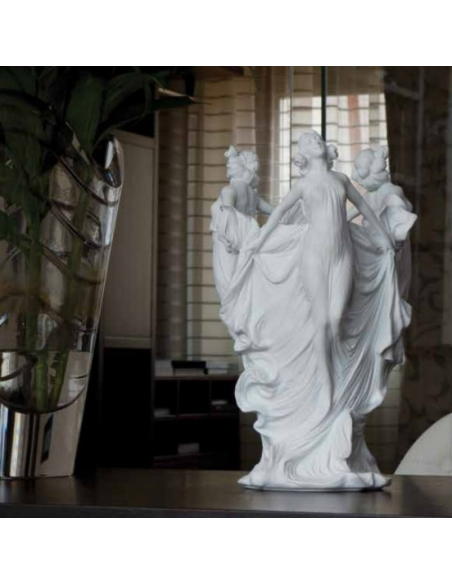 RICHARD GINORI VASO FIORIERA H.39 CM IN PORCELLANA - TRE GRAZIE