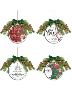 EGAN PENDAGLIO FUORIPORTA NATALIZIO Ø 20 CM IN CERAMICA -...