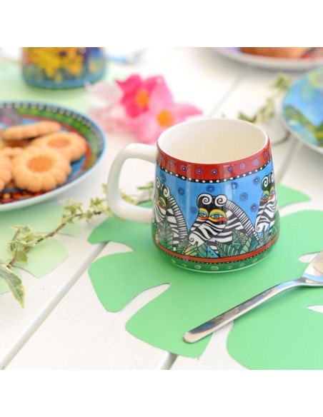 EGAN SET 2 TAZZE MUG 36 CL IN PORCELLANA - LAUREL BURCH JUNGLE