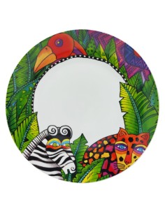 EGAN SET 4 PIATTI PIANI IN PORCELLANA - LAUREL BURCH JUNGLE