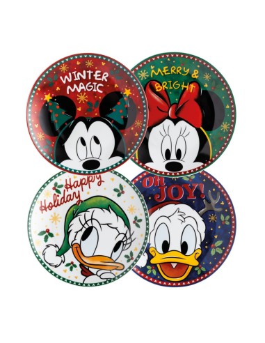 EGAN SET 4 PIATTINI DOLCE Ø 19 CM IN PORCELLANA...