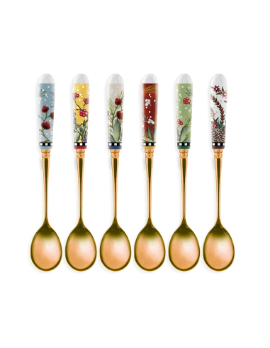 EGAN SET 6 CUCCHIAINI DOLCE NATALIZI 15 CM