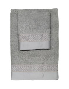 DEA COPPIA ASCIUGAMANI VISO E OSPITE IN SPUGNA CON BALZA... 2