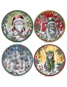 EGAN SOTTOPENTOLA NATALIZIO Ø 16 CM IN CERAMICA