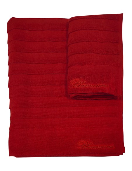 BLUMARINE SET 2 ASCIUGAMANI IN SPUGNA - MADAMOISELLE