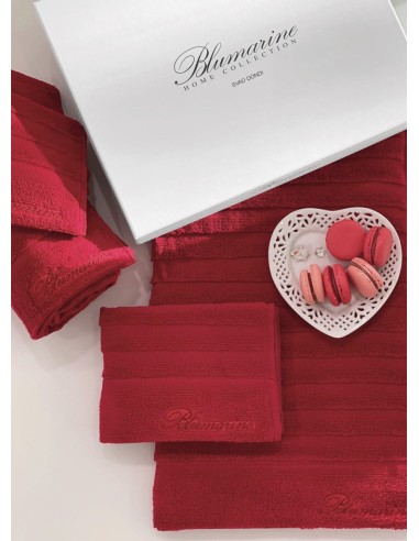 BLUMARINE SET 2 ASCIUGAMANI IN SPUGNA -...