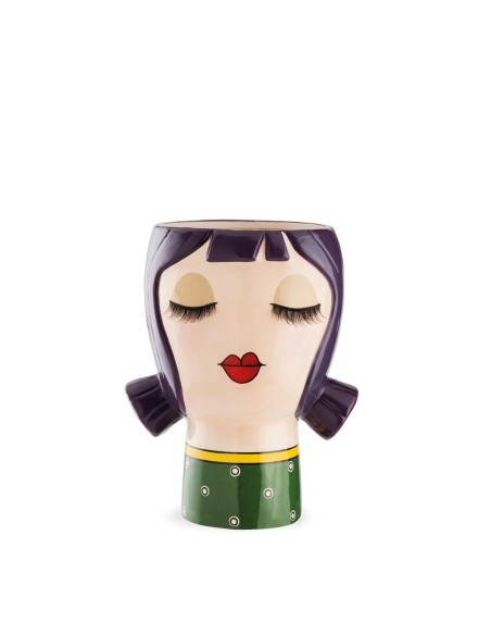 EGAN VASO LE PUPAZZE AMELIE 13 X 18 CM IN CERAMICA SMALTATA - LE PUPAZZE