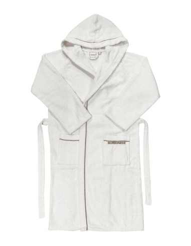BORBONESE ACCAPPATOIO CON CAPPUCCIO IN SPUGNA...