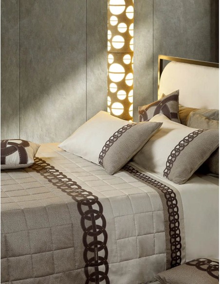 BORBONESE COMPLETO LENZUOLA MATRIMONIALE IN RASO 100% COTONE - ALL ROUND