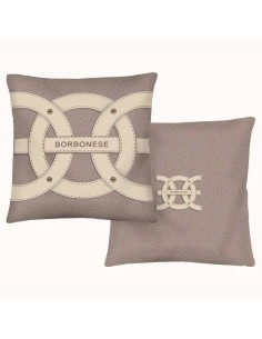 BORBONESE CUSCINO ARREDO DOBULE FACE 45 X 45 CM IN RASO -...