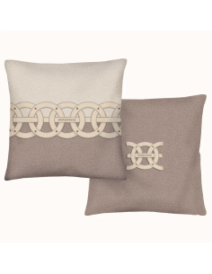 BORBONESE CUSCINO ARREDO DOBULE FACE 45 X 45 CM IN RASO -... 2