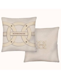 BORBONESE CUSCINO ARREDO DOBULE FACE 45 X 45 CM IN RASO -...