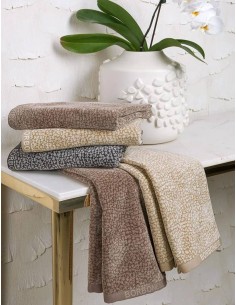 BORBONESE SET 2 ASCIUGAMANI VISO E OSPITE IN SPUGNA 100%...