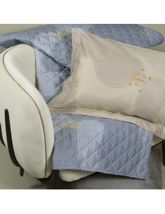 BORBONESE TRAPUNTINO MATRIMONIALE 270 X 270 CM IN RASO -... 2