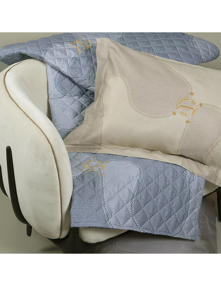 BORBONESE TRAPUNTINO MATRIMONIALE 270 X 270 CM IN RASO - ATLANTIC