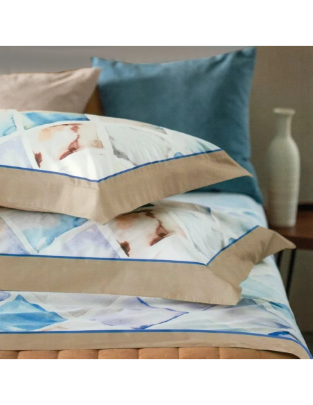 DONDI COMPLETO LENZUOLA-COPRILETTO MATRIMONIALE IN PERCALLE - VIETRI