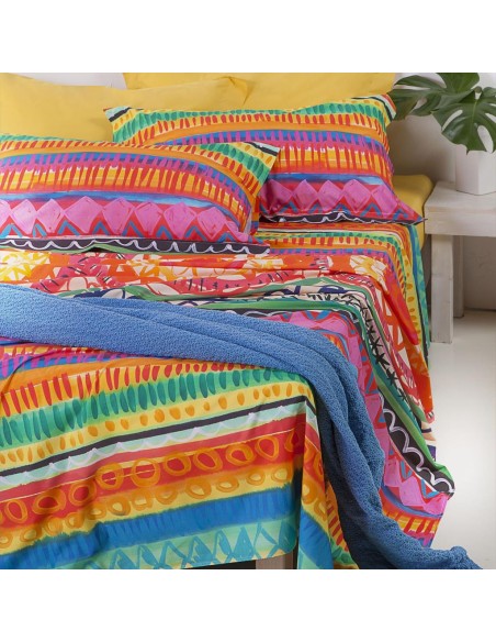 MIRABELLO COMPLETO LENZUOLA-COPRILETTO 1 PIAZZA IN PERCALLE - TEQUILA