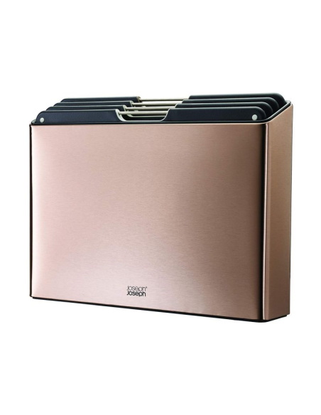 JOSEPH JOSEPH 4 TAGLIERI CON CUSTODIA IN ACCIAIO INOX 34X24 CM - FOLIO