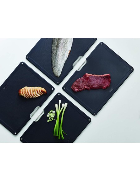 JOSEPH JOSEPH 4 TAGLIERI CON CUSTODIA IN ACCIAIO INOX 34X24 CM - FOLIO