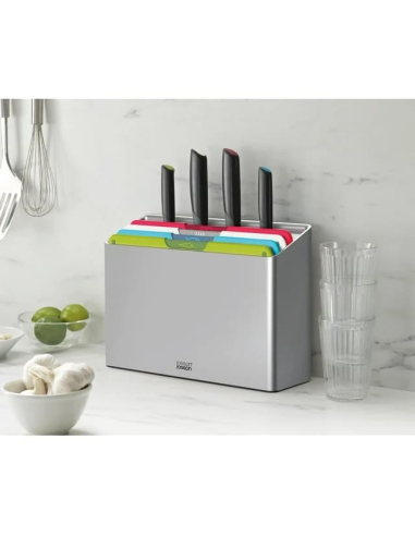 JOSEPH JOSEPH SET 4 TAGLIERI E 4 COLTELLI CON...