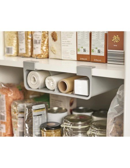 JOSEPH JOSEPH ORGANIZZATORE PER PELLICOLA, ALUMINIO E SACCHETTI DA RIPIANO 26X9 CM - CUPBOARD STORE