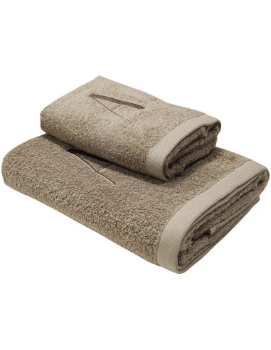 BIANCOPERLA SET 2 ASCIUGAMANI VISO E OSPITE CON...