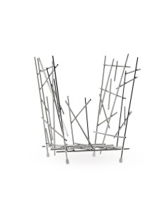 ALESSI PORTARIVISTE 45 X 28 X H35 CM IN ACCIAIO - BLOW UP