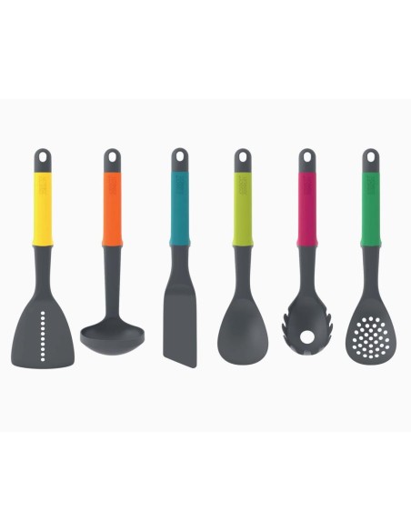 JOSEPH JOSEPH SET 6 UTENSILI DA CUCINA CON SUPPORTO ROTANTE 35X16 CM - ELEVATE