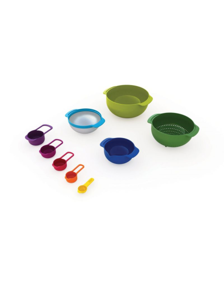 JOSEPH JOSEPH SET 9 PZ CIOTOLE PER MESCOLARE E MISURINI 28X24 CM - NEST PLUS