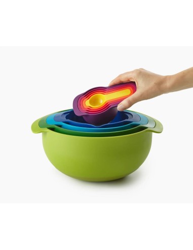 JOSEPH JOSEPH SET 9 PZ CIOTOLE PER MESCOLARE E...