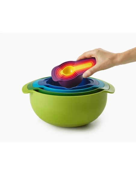 JOSEPH JOSEPH SET 9 PZ CIOTOLE PER MESCOLARE E MISURINI 28X24 CM - NEST PLUS
