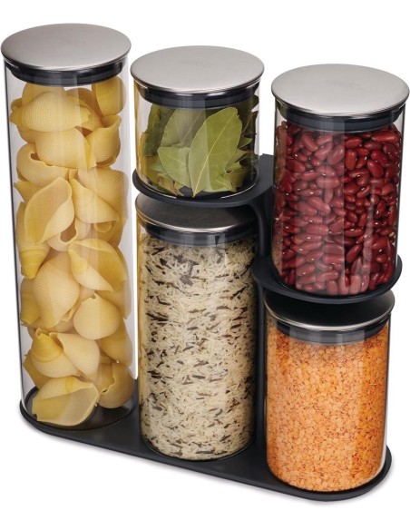JOSEPH JOSEPH SET DI 5 CONTENITORI PER CONSERVAZIONE ALIMENTI - PODIUM