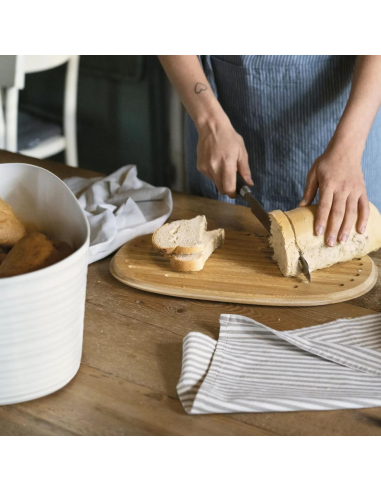 GUZZINI CASSETTA PANE CON TAGLIERE - TIERRA