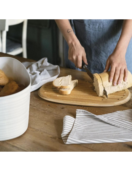 GUZZINI CASSETTA PANE CON TAGLIERE - TIERRA