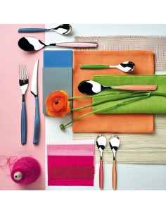 BUGATTI SERVIZIO POSATE 24 PEZZI IN ACCIAIO INOX - GLAMOUR