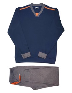 FERRUCCI PIGIAMA UOMO SVOLLO V MANICA LUNGA E PANTALONE -... 2