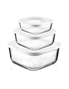 GUZZINI SET 3 CONTENITORI ERMETICI IN VETRO - STORE & MORE