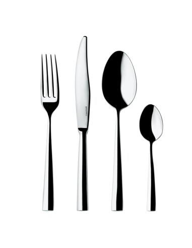 GUZZINI SERVIZIO POSATE 24 PEZZI IN ACCIAIO...