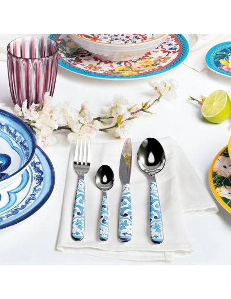GUZZINI SERVIZIO POSATE 24 PEZZI IN ACCIAO INOX - BLUES