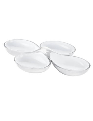 GUZZINI SET 2 CONTENITORI ANTIPASTI BICOLORE -...