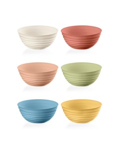 GUZZINI SET 6 COPPETTE Ø 12 CM IN PLASTICA - TIERRA